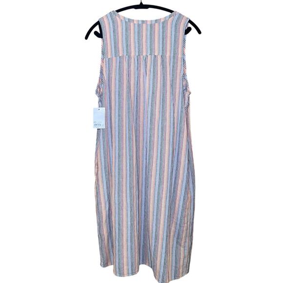 Sonoma - Multicolor Striped Tank Dress With Pockets - NWT - Picture 2 of 10